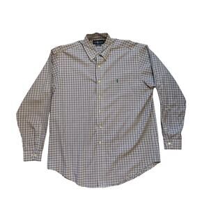 Polo Ralph Lauren Men's Purple Plaid Button Down Long Sleeve Shirt Size 16/L